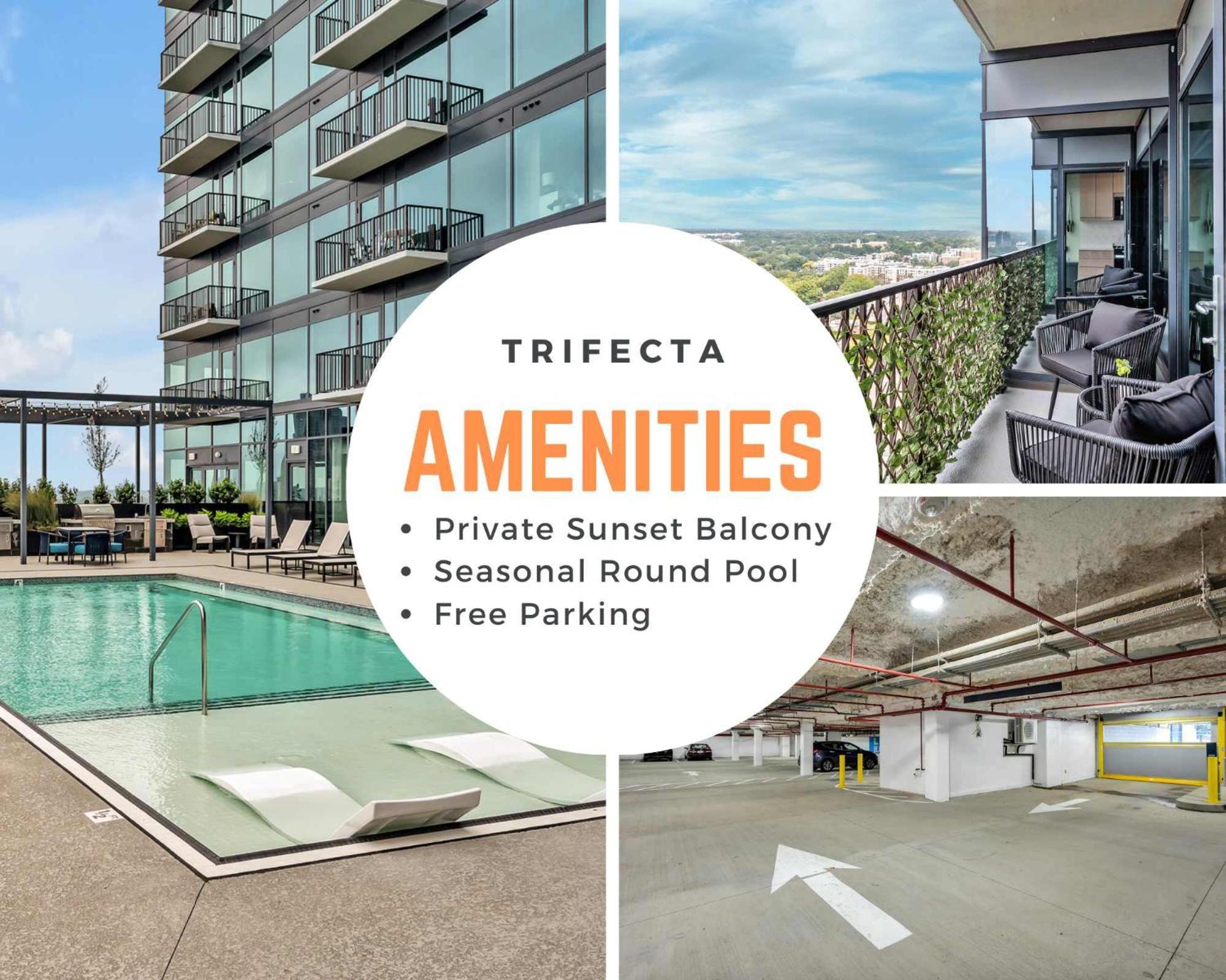 High-Rise Apt Raleigh Free Parking & Sunset View 1 Екстер'єр фото