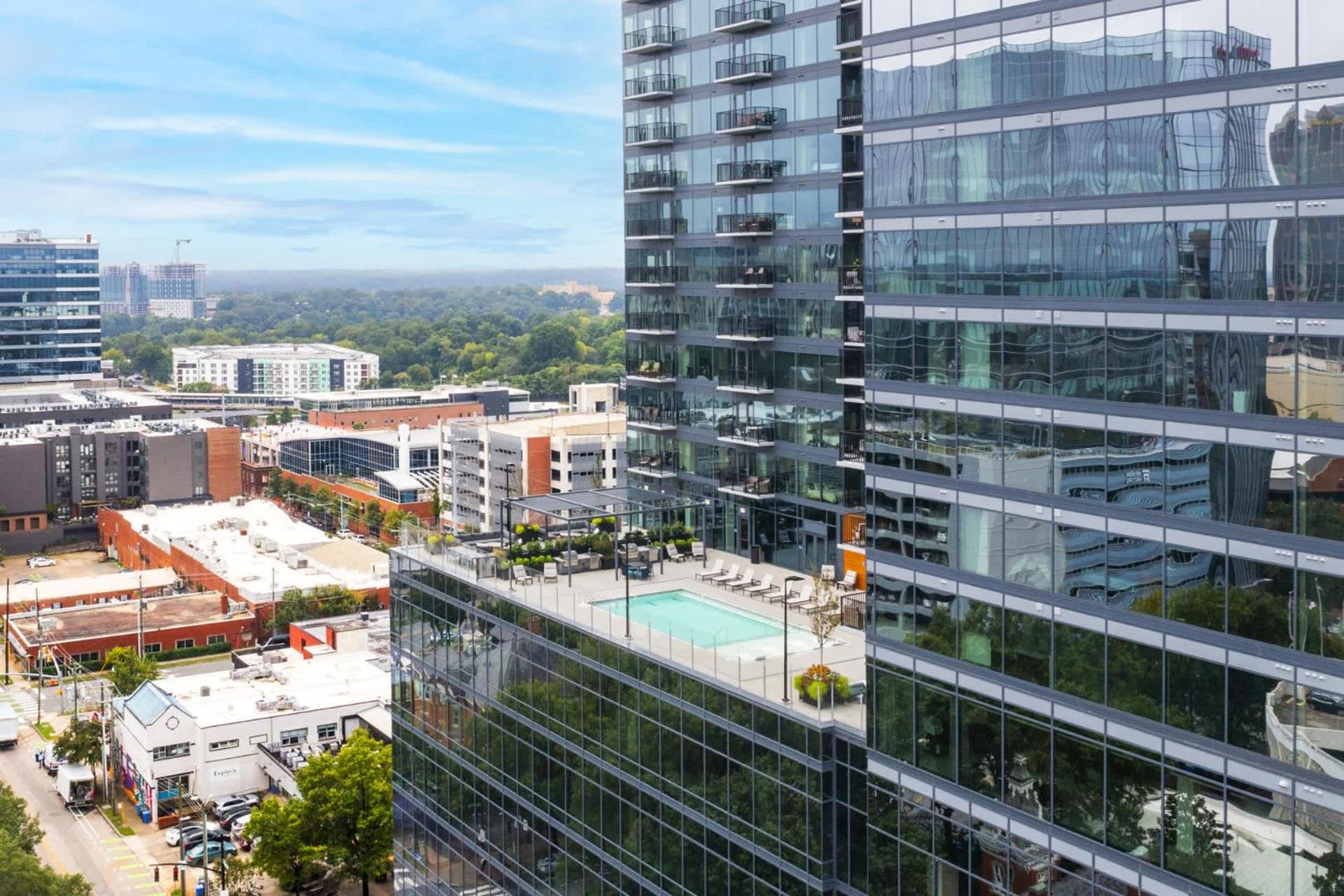 High-Rise Apt Raleigh Free Parking & Sunset View 1 Екстер'єр фото