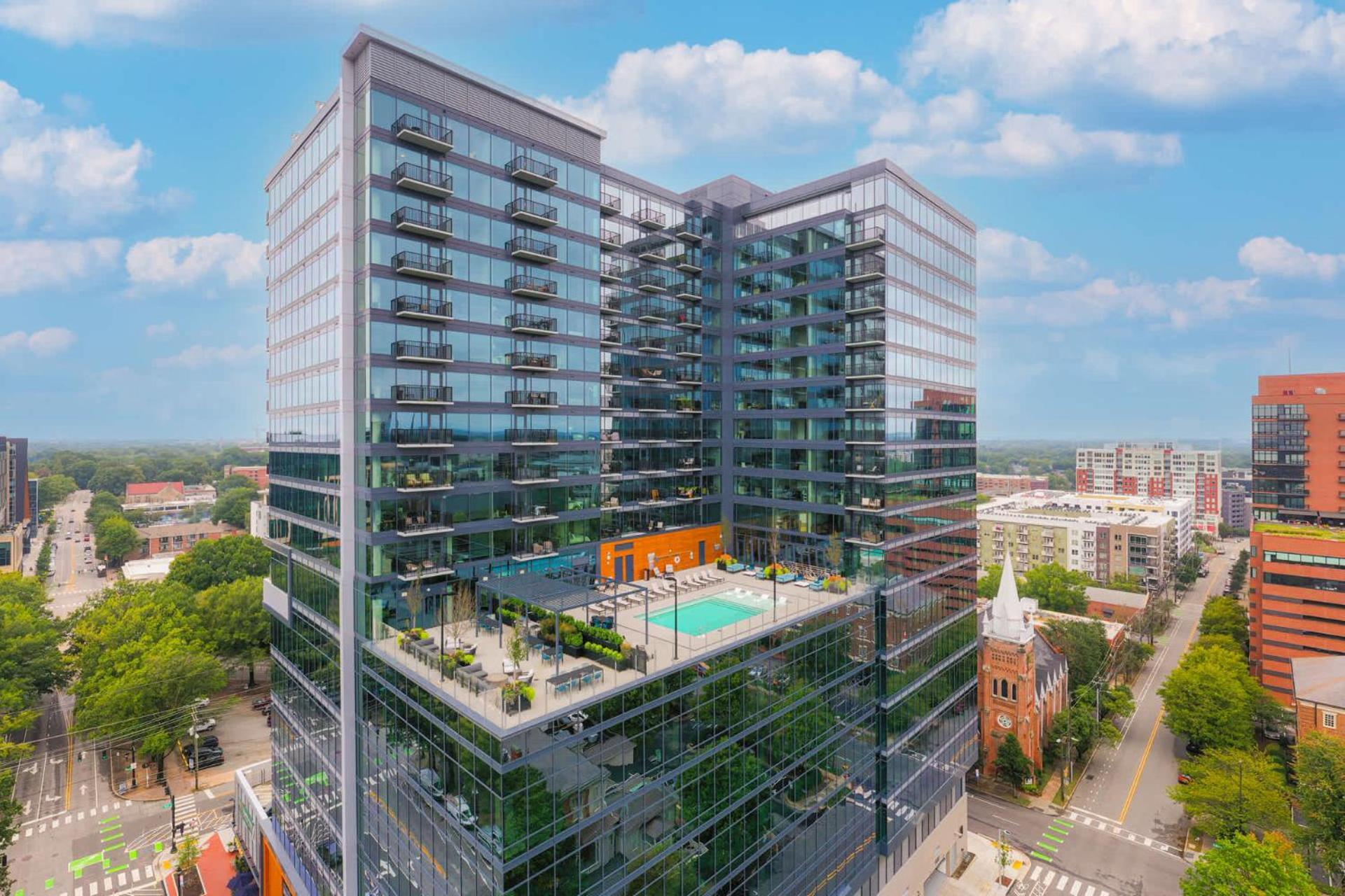 High-Rise Apt Raleigh Free Parking & Sunset View 1 Екстер'єр фото